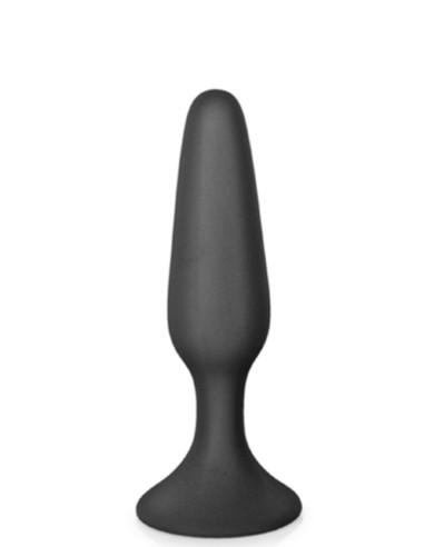 Plug anal negro 11,5cm con ventosa - CC5700401010