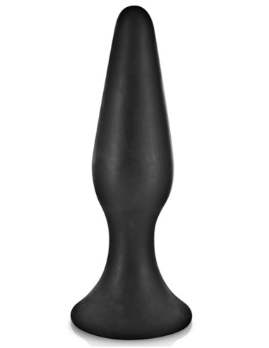 Plug anal negro 15cm con ventosa - CC5700403010