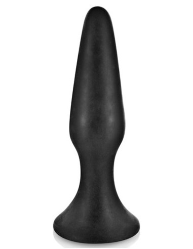 Black anal plug 12.5cm with suction cup - CC5700402010