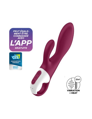 Heated Affair Satisfyer Red USB Connected Heating Rabbit - CC597783