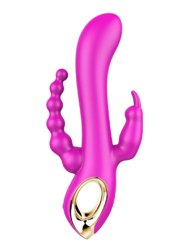 Roze Rabbit-vibrator met vibrerende kraal - TOZ-024PNK