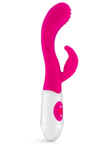 Rabbit vibrator met strepen en nopjes - CC526100