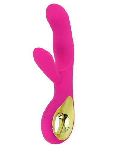 Pink G-spot USB rabbit vibrator - CR-VA015