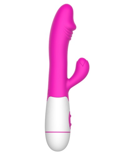 Pink rabbit vibrator with glans 30 programs - CR-VA001PNK