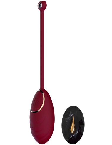 Red vibrating egg with USB remote control - DAISYRED