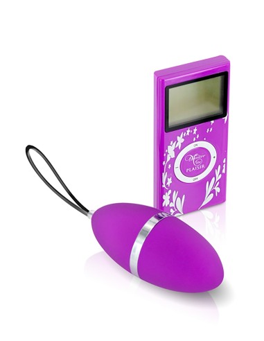 Purple vibrating egg 10 speeds remote control LCD screen - CC5720000050