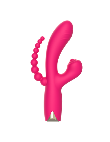 Snappy Bunny Pink USB Triple Stimulation Vibrator - WS-NV062CPNK