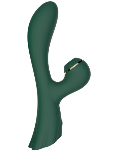 Double G-spot and clitoris stimulation vibrator using USB green membrane vibrations - FAIRYGREEN