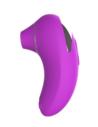 Clitorisvibrator met vibratietip op paars USB-membraan - WS-NV053PUR