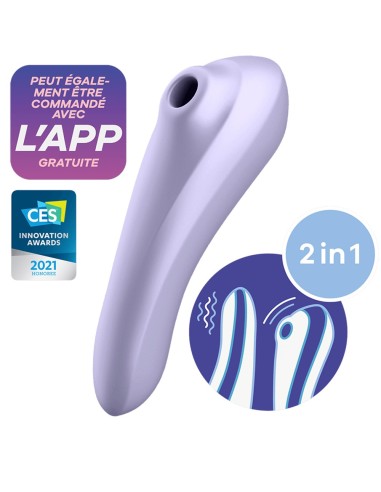 Satisfyer Dual Pleasure Connected Paarse vibrator en clitorisstimulator - CC5972590201