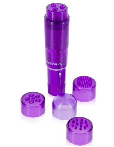 Purple clitoris stimulator with changeable heads - CC570033