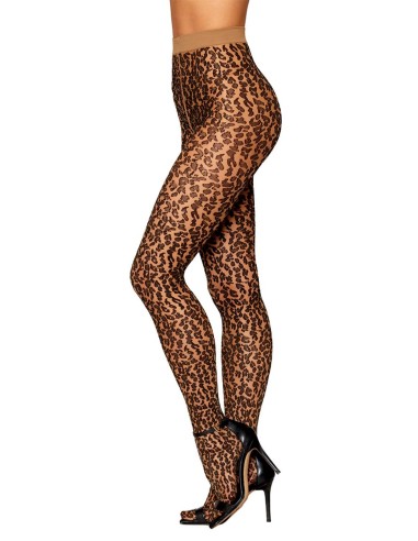 Leopard print tights - DG0496NBK