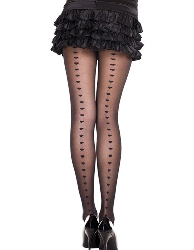 Fancy panty met hartlijnen - MH7279BLK