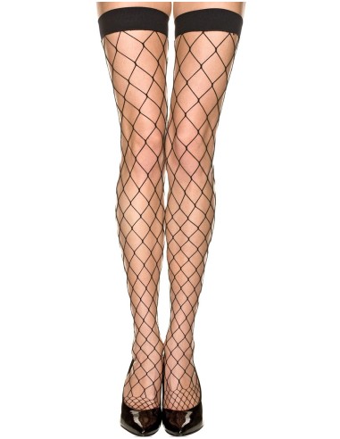 Black mesh stockings - MH4924BLK