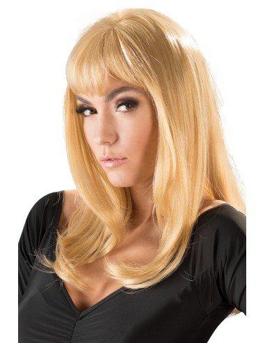 Mid-length blonde wig - ORI771708