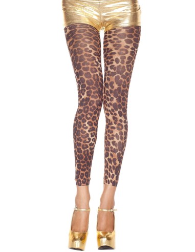 Leggings de gasa fina con estampado de leopardo - MH35804LEO