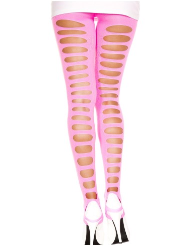 Pink leggings with ripped back and stirrup feet - MH35229NEP