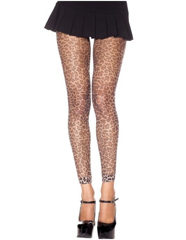 Fine leopard fishnet leggings - MH35822LEO