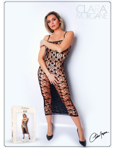 Sexy long black fishnet dress - Le Numéro 3 - Dress Collection - CM97003