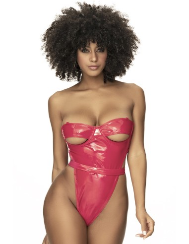 Body de vinilo rojo brillante - MAL2742RED