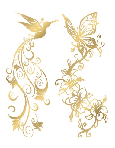 Temporary tattoo - Gold effect - TAGold 6