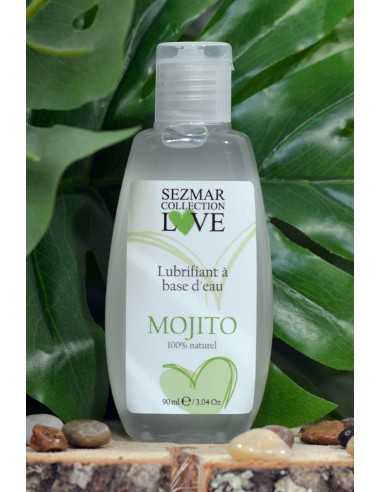 Lubrifiant à base d'eau 100% naturel Mojito 90 ml - SEZ084