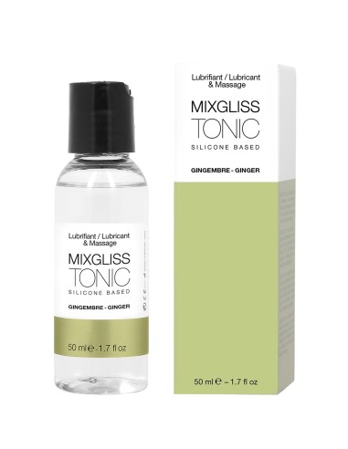 2 in 1 Lubricant and silicone massage oil Mixgliss Tonic Ginger 50 ML - MG2320