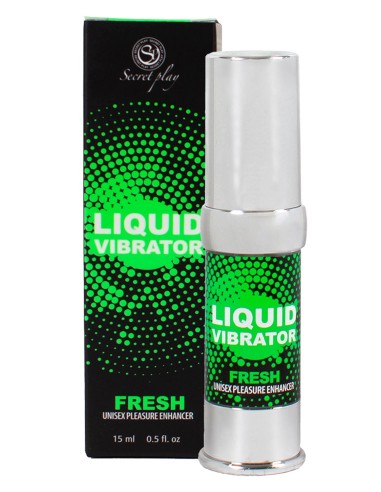 Liquide vibrant effet frais à la menthe unisexe 15ml - SP5976