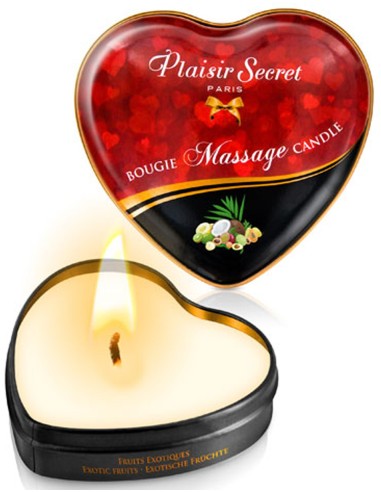 Mini exotic fruit massage candle heart box 35ml - CC826067