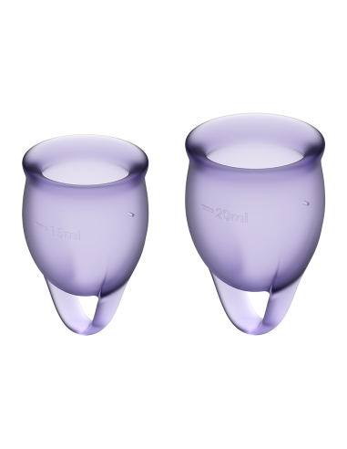 2 Satisfyer Lichtpaarse menstruatiecups FEEL CONFIDENT - CC597821