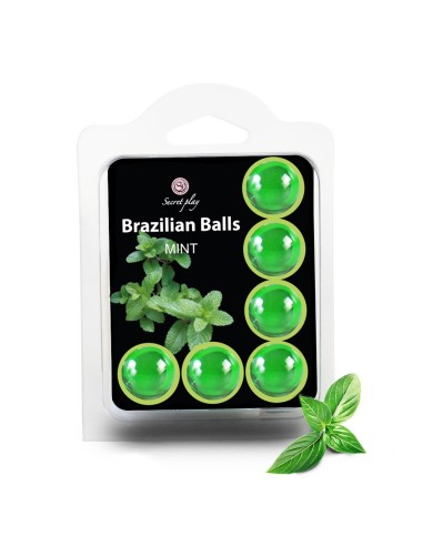 6 bolas de masaje brasileñas de menta - BZ3386-8