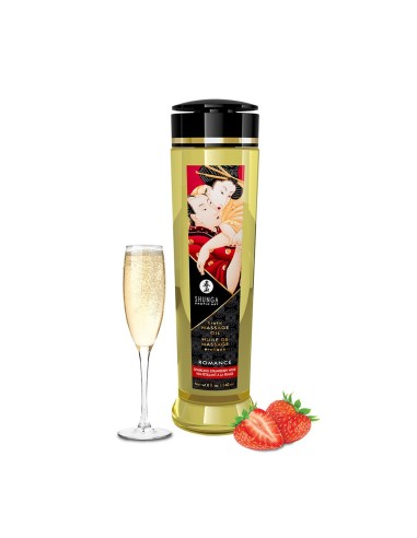 Sparkling wine strawberry aphrodisiac massage oil 240ml - CC1208