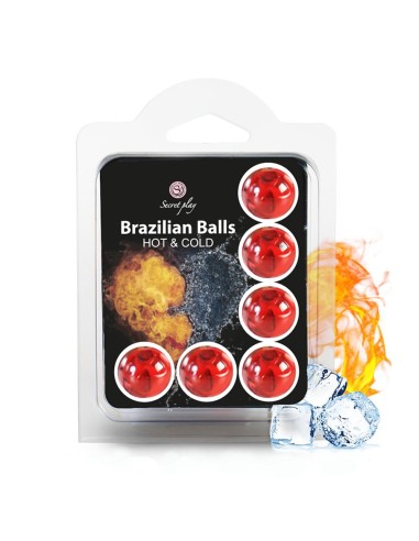 Bolas de masaje brasileñas efecto frío caliente x6 - BZ6292