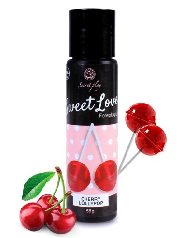 2 en 1 Gel de massage et lubrifiant cerise 100% comestible - SP6713