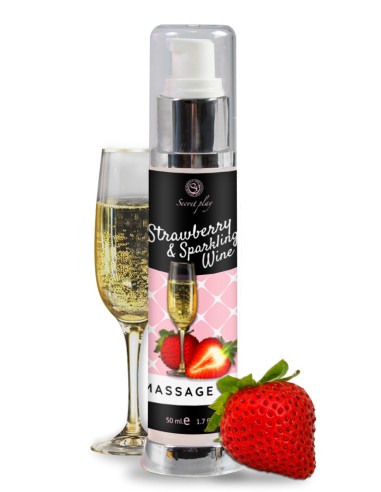 Strawberry sparkling wine massage oil 50 ml - SP6837