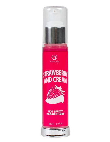 2 in 1 Lubricant and Warming Cream Strawberry Massage Oil - SP5389