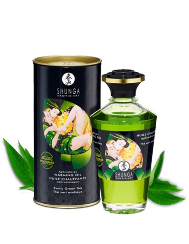 Huile chauffante bio thé vert comestible 100ml - CC812100