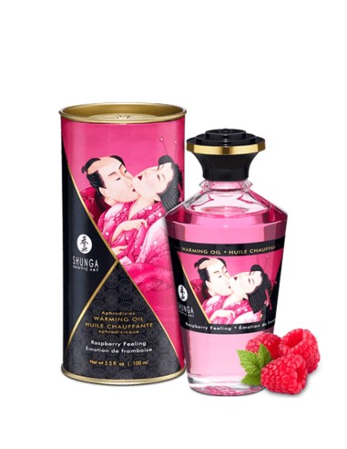 Huile chauffante framboise comestible 100ml - CC812002