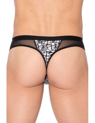 Black and white printed thong New Look - LM2299-02BWH