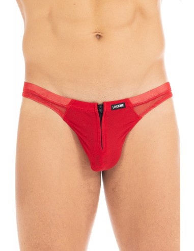 Rode string met dubbele ritssluiting Wiz - LM16-57RED