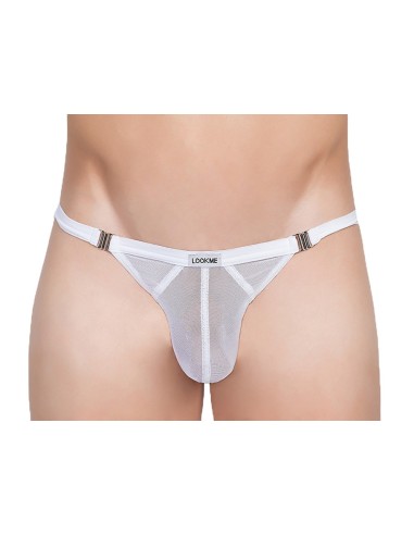 Stripper tanga blanco Malibu 2 - LM92-58WHT