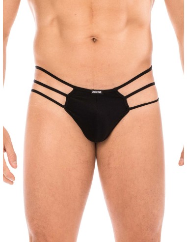 Rope black thong - LM2108-57BLK