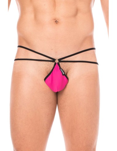 Very high-cut Magenta mini thong - LM2099-02MAG