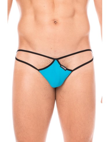 Blue Mini Multi String Thong - LM2099-01BLU