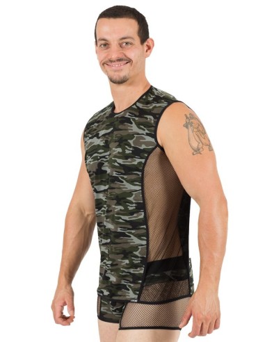 Militair V-shirt - LM58-77