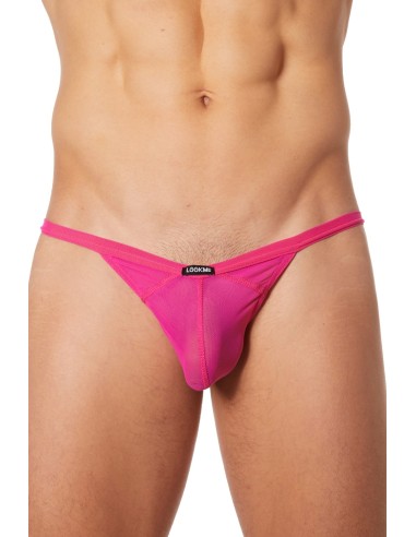 Tanga de rejilla rosa muy fino - LM92-57MAG