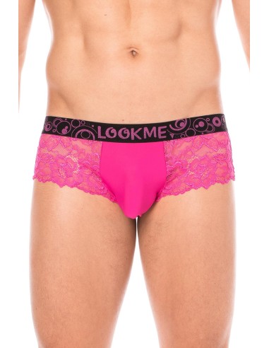 Magenta Mini-Pant in delicate lace - LM2006-68MAG