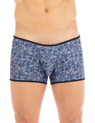 Boxer imprimé bleu Paradise - LM2304-67BLU