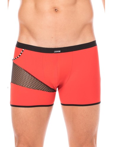 Red mesh and rope boxer shorts - LM2004-67RED