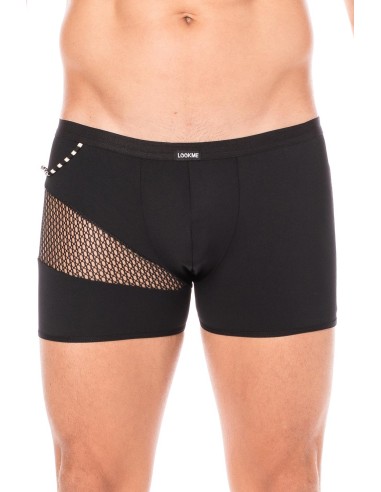 Black mesh and rope boxer shorts - LM2004-67BLK